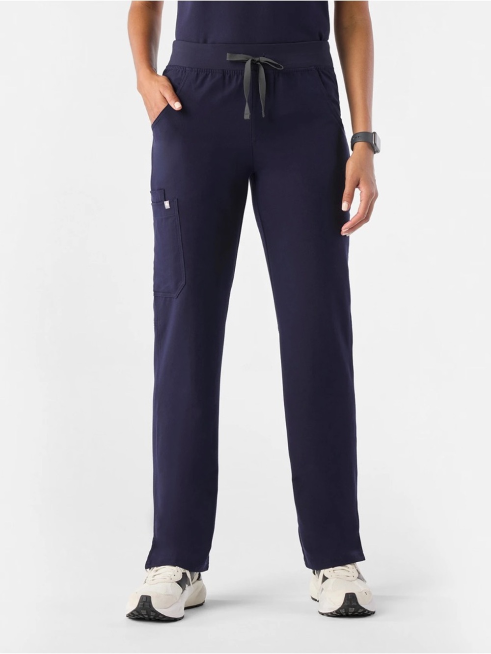Figs Kade Women's Navy Scrubs with Cargo Pocket